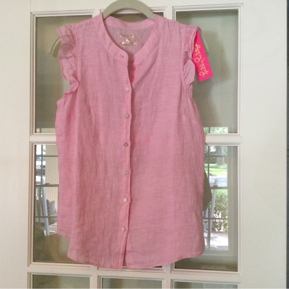 Lilly Pulitzer Briette linen top